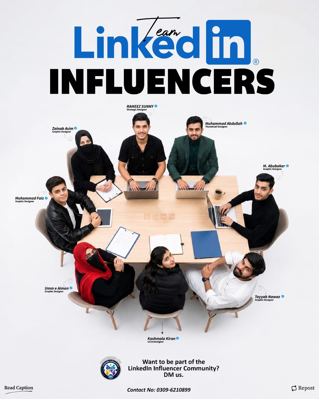 LinkedIn Influencers Group Poster